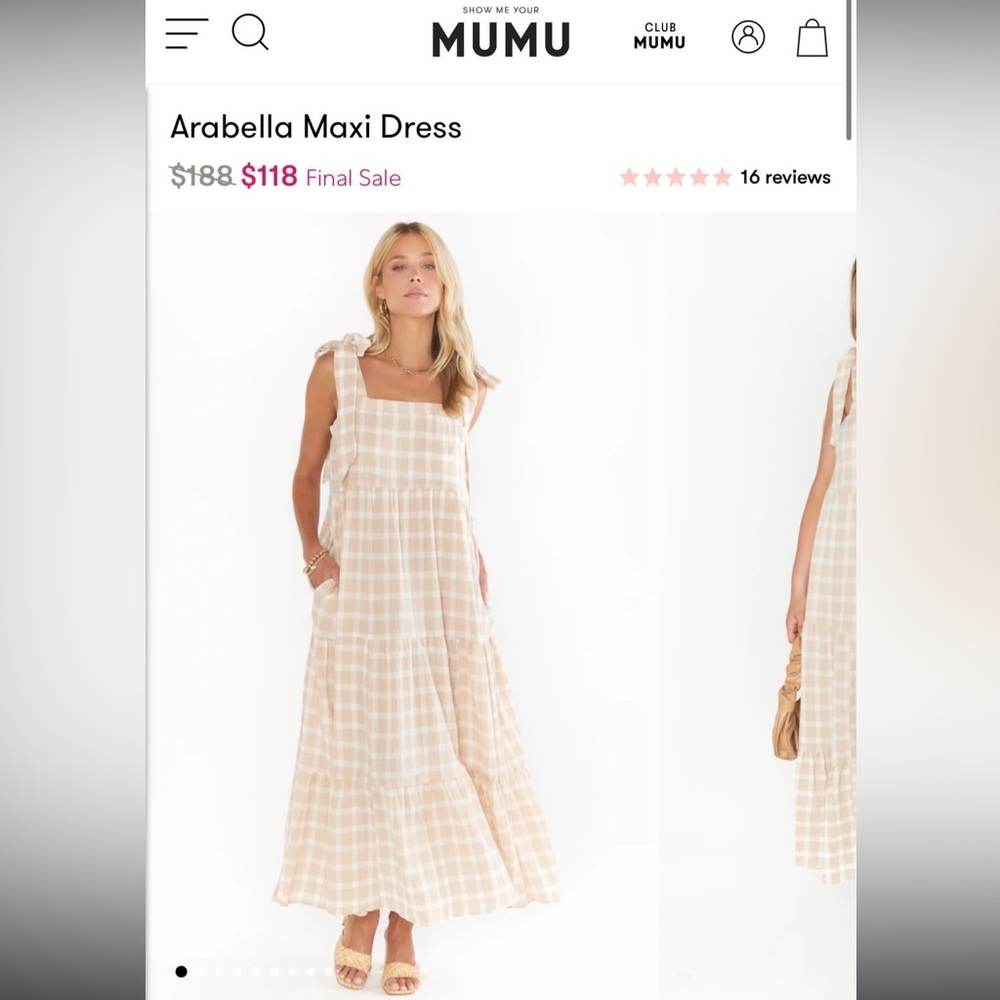 Show Me Your Mumu Maxi Dress, size M